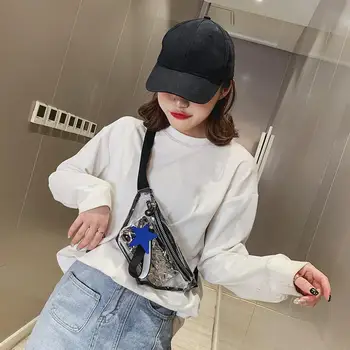 

Women Clear PVC Transparent Fanny Pack 2020 New Waist Bag Girls Crossbody PVC Shoulder Bags Messenger Bags Bolsa Femenina
