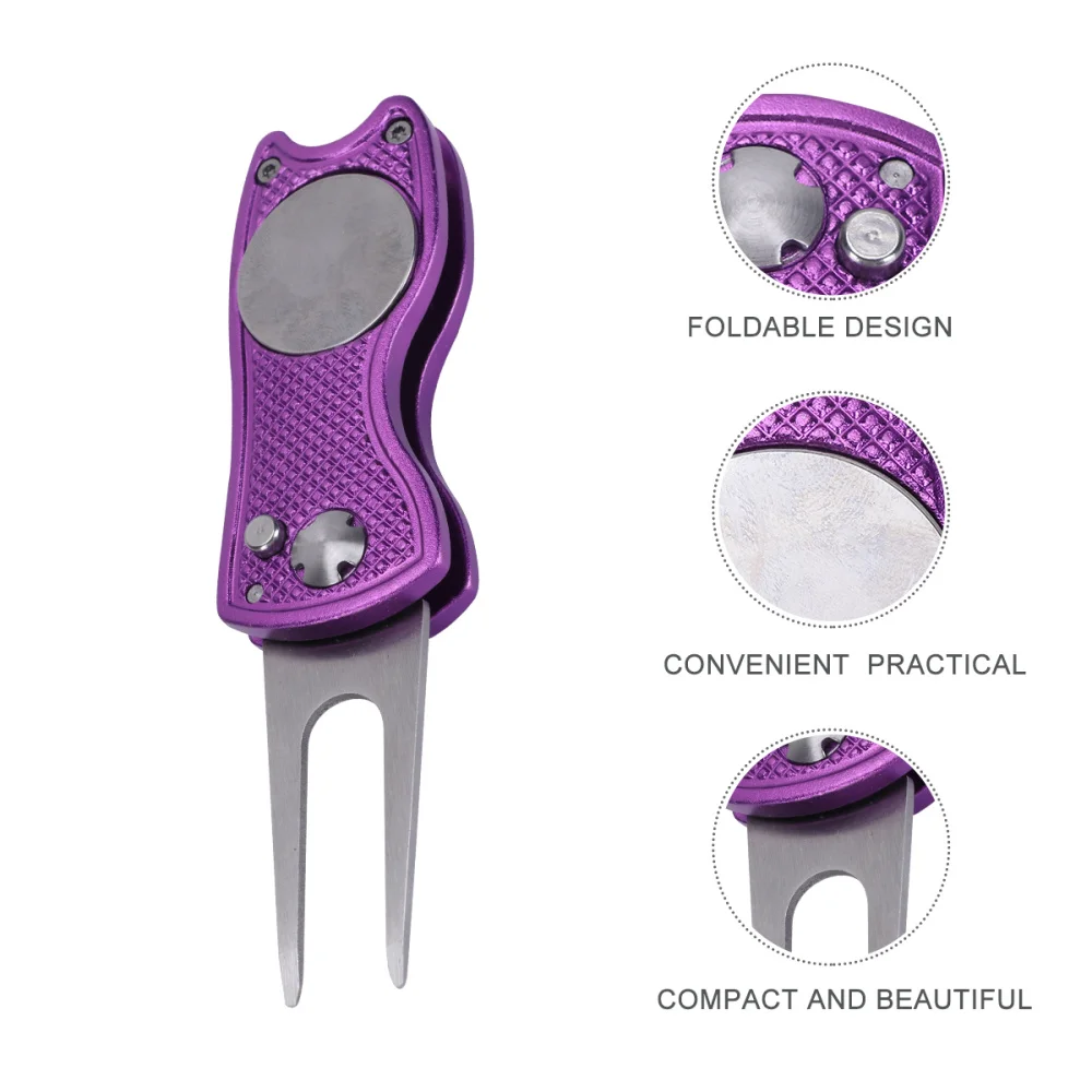 Складной инструмент для ремонта Golf Divot шариковый маркер из нержавеющей стали