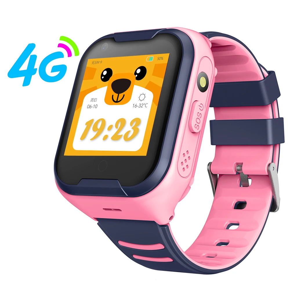 LEMFO G4H Смарт-часы для детей 4G gps трек водонепроницаемый видео чат Wi-Fi большой аккумулятор Sim карта смарт-часы Детские камеры умные часы - Цвет: NA SA