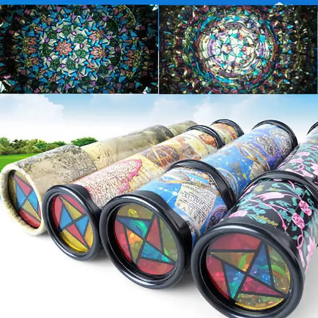 30/27/21cm Kids Scalable Rotating Kaleidoscopes Advanced Rotation Adjustable Fancy Color World Toys  toys for boys 4