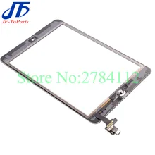10Pcs Replacement For ipad Mini 2 1 mini1 mini2 Digitizer Touch Screen with home button and IC Connector + Flex Cable Assembly