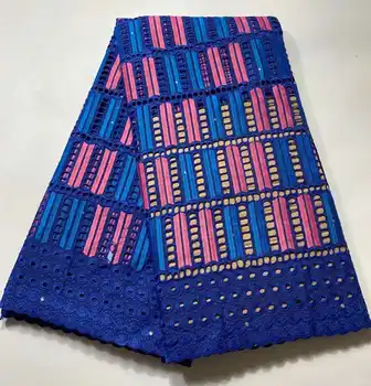 

Beautiful embroidered stones African Swiss voile laces fabric in Switzerland 2019 high quality Nigerian polish cotton dry laces