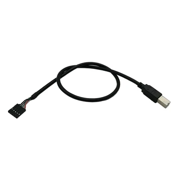 

USB 2.0 Type B Male to Dupont 5 Pin Female Header Motherboard Cable Cord(50cm)