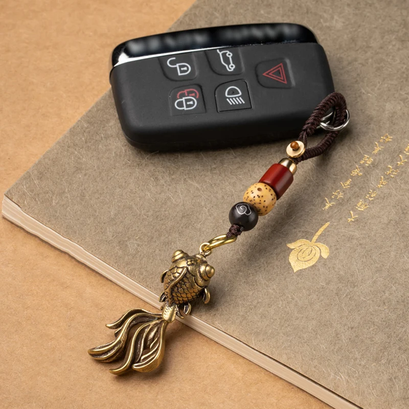 brass goldfish lanyard pendant (5)