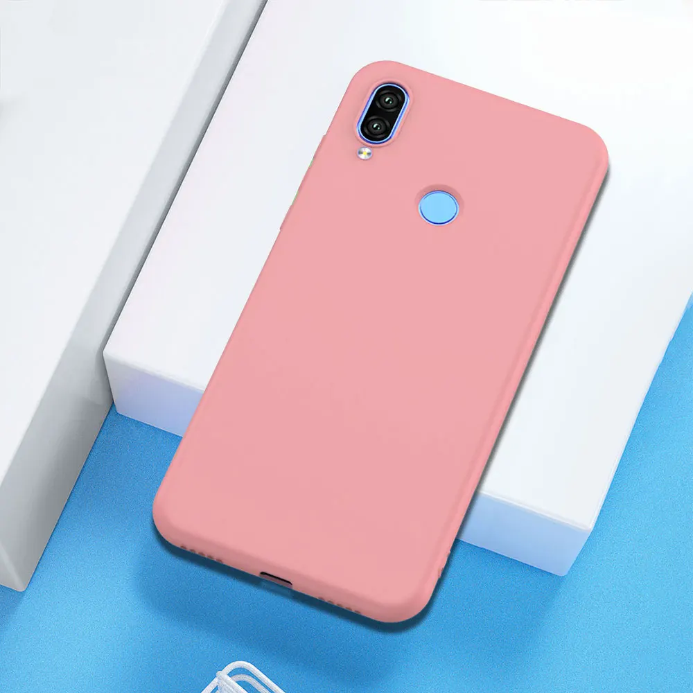 Розовый Для Xiao mi Red mi Note 7 Чехол жидкий силиконовый мягкий чехол для Xiaomi mi 9 9T 8 SE A2 Lite Red mi Note 8T 8 7 Pro K30 5G 7A 8A чехол - Цвет: Розовый