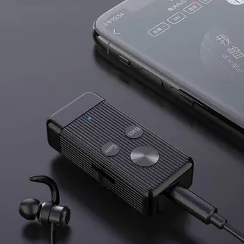 

Wireless Receiver 5.0 Support Bass and Noise Reduction Mode TF Card Play Adapter Bluetooth Adapter For Headphone With Sport Clip