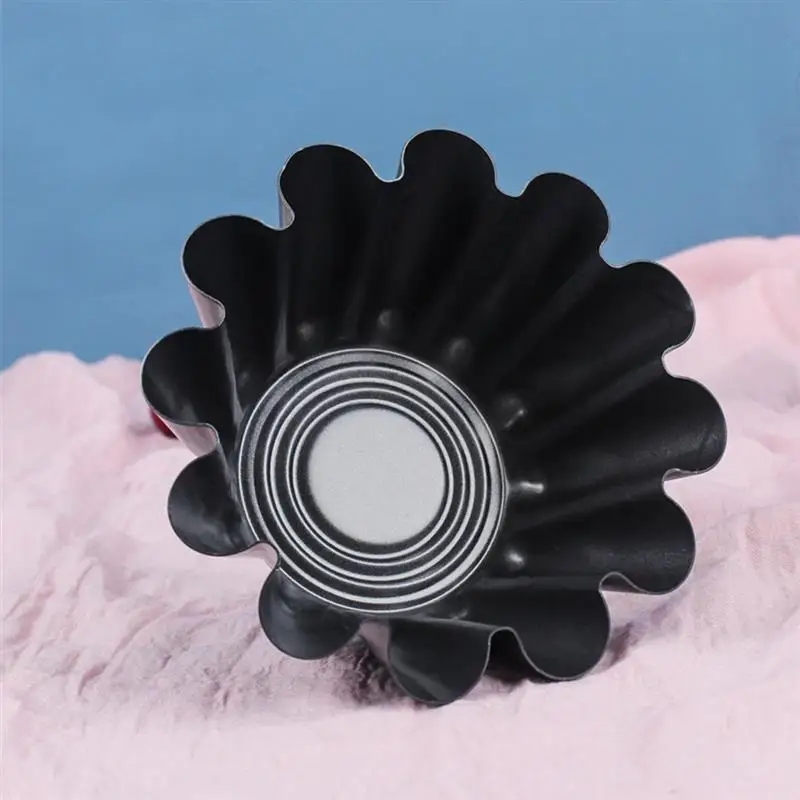 Egg Tart Mold Non-stick Flower Creative Cupcake Mold Muffin Mold for Bakery Flower Shape Muffin Baking Cup Tartlets Pans