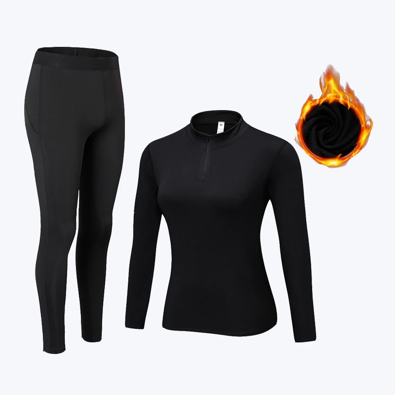 Winter Women's Thermal Underwear Sets Quick Dry Anti-microbial Thermo Underwear Warm Long Johns Clothes