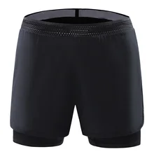 2 в 1, шорты для бега, мужские летние компрессионные колготки, шорты для занятий спортом, тренажерного зала, фитнеса, бега, шорты с карманом для тренировок, баскетбола