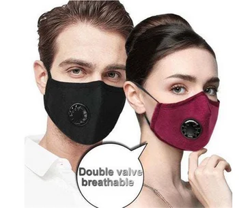 

Cotton PM2.5 Dust Mask Mouth Mask Anti Dust Mask Windproof Mouth-muffle Proof Masks + 2pcs Activated Carbon Filter