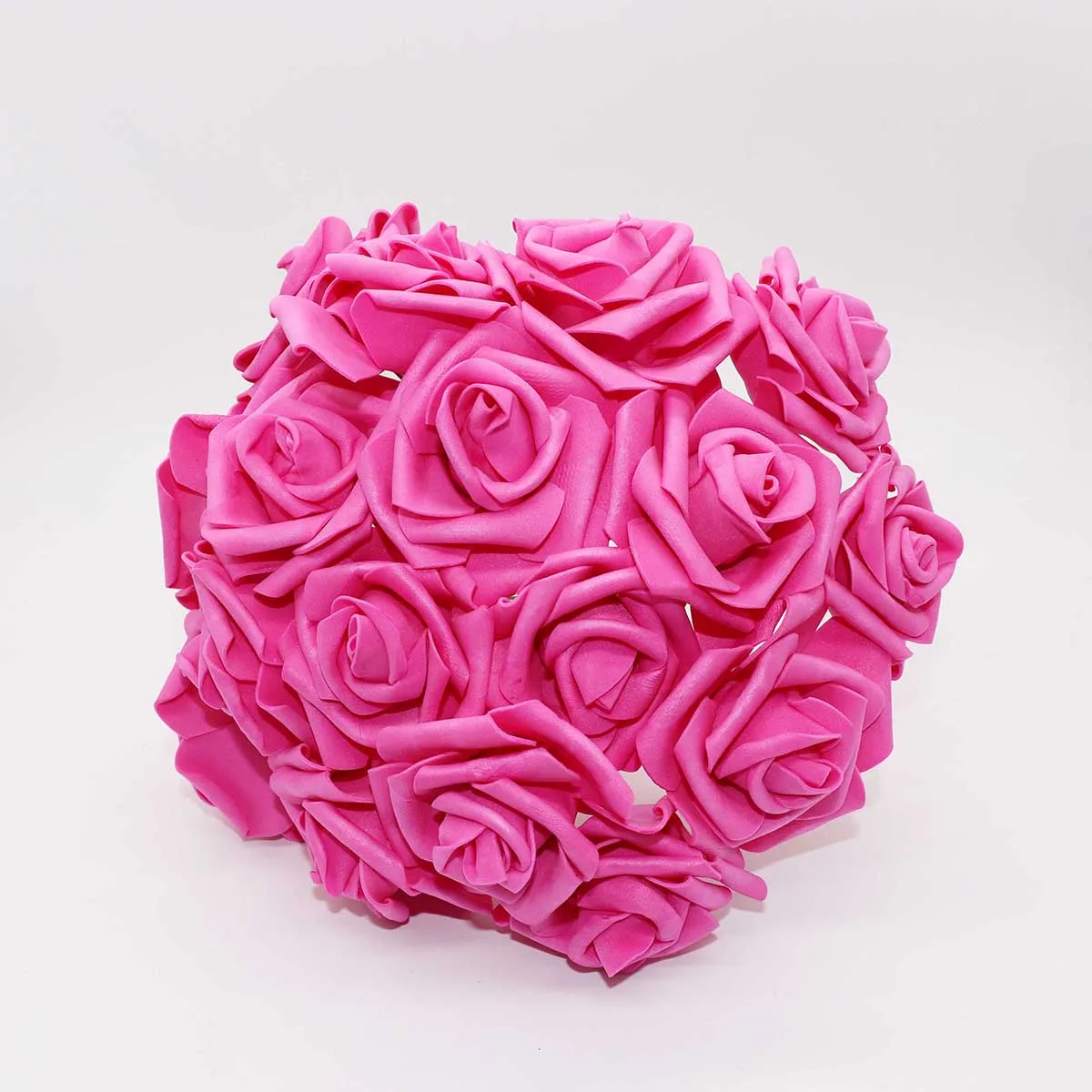 rose red 10 голов 8 см Красивые очаровательные Искусственные цветы ПЭ Пена розы цветы невесты Свадебный букет Декор Скрапбукинг DIY принадлежности - Цвет: rose red