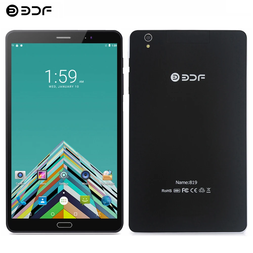 BDF 8 дюймов планшетный ПК 2.5D экран 4G LTE планшет 1920*1200 ips 4 ГБ/64 Гб Восьмиядерный 12,0 Мп Android 7,0 мобильный телефон планшет 8 дюймов