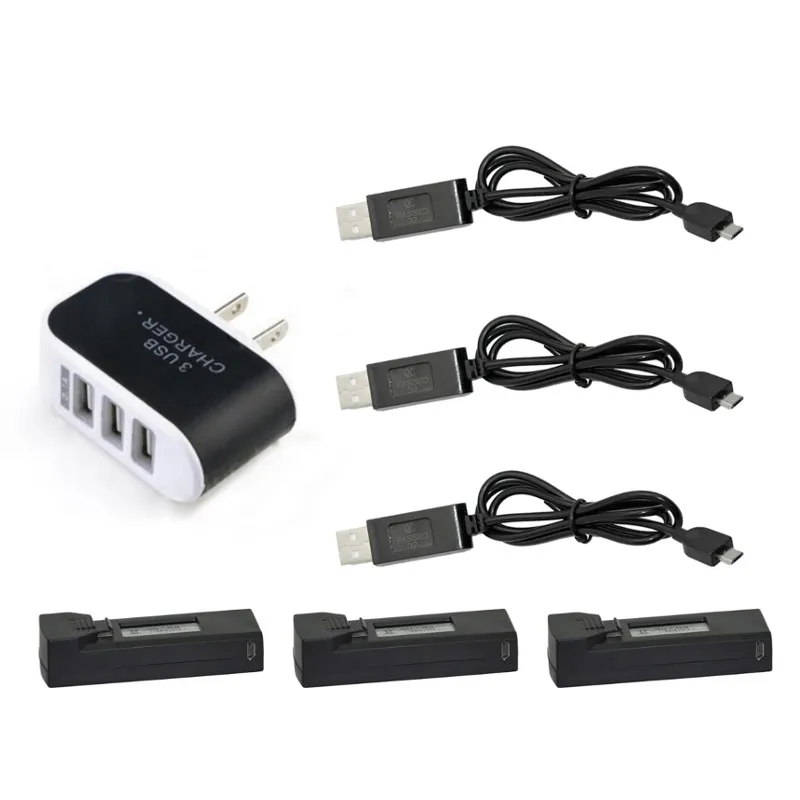 Eachine EG16 3-в-1 баланс зарядное usb-устройство кабель с 3 шт 3,85 V 1800mah литий-полимерный Батарея gps Запчасти для гоночного дрона Запчасти