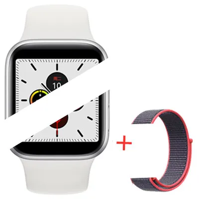 Смарт-часы GOLDENSPIKE IWO 12, Bluetooth, 1:1, серия 5, Inteligente, Brinde Pulseira, Смарт-часы, Android, для обновления IOS, IWO 9, 8, 7 - Цвет: white  add strap