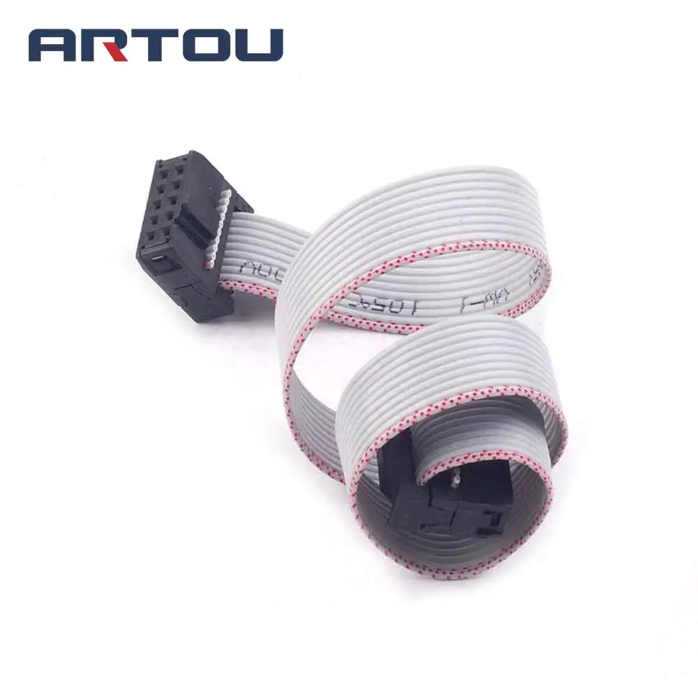 

1PCS 30CM 10 Pin USB ASP ISP JTAG AVR wire 10P IDC Flat Ribbon DATA Cable 2.54mm