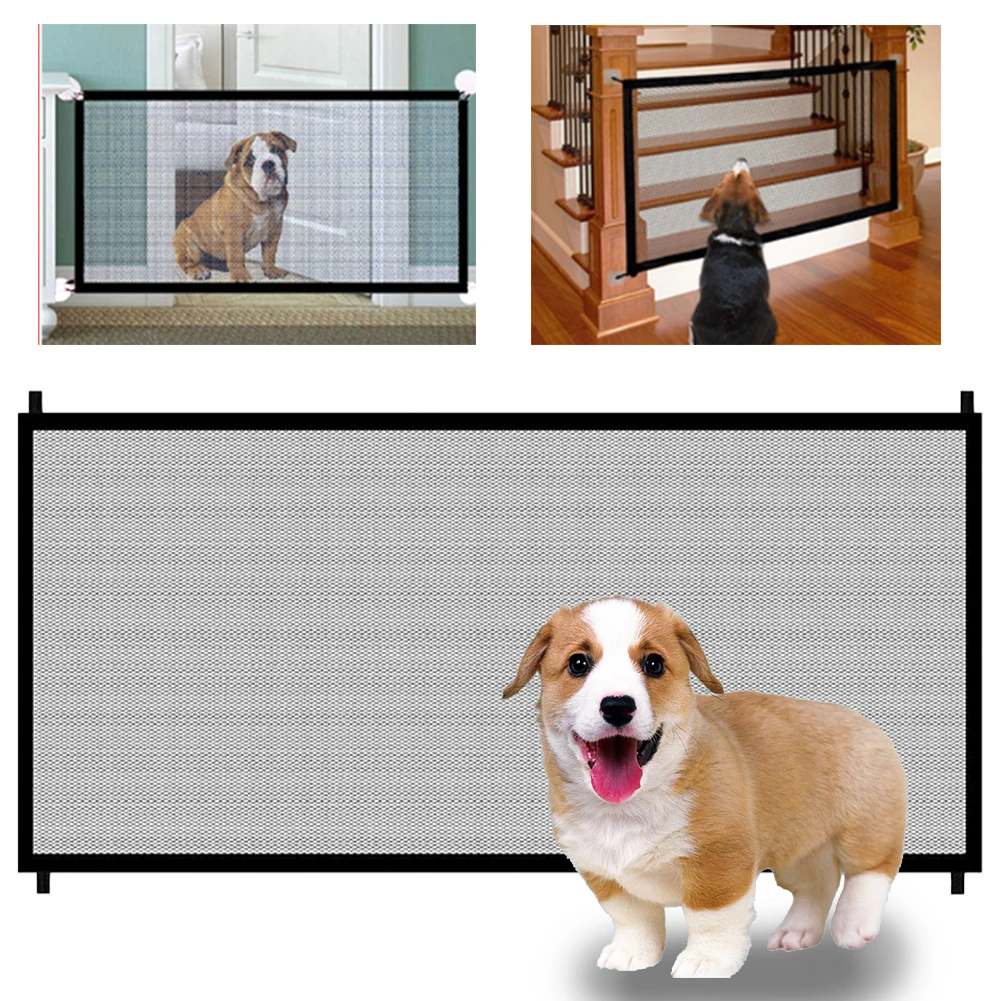 

Pet Barrier Fences Portable Folding Breathable Mesh Dog Gate Pet Separation Guard Isolated Fence Dogs Safety Fence Dropship