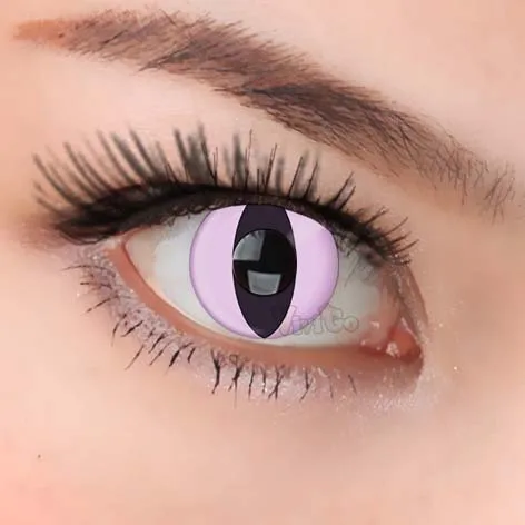 

Sexy Pink Catyeye Colored Contact Lenses for Eye Women Makeup Beautiful Pupil Halloween Holiday Decoration CL142 wild animal