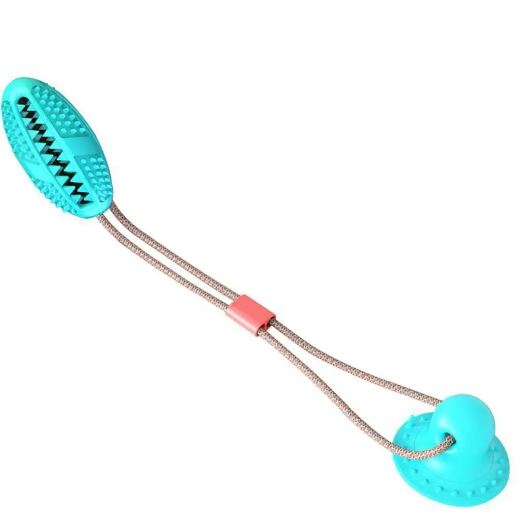 Интерактивные игрушки, товары для животных, молярный самоиграющийся мяч TPR с присоской, игрушки для чистки зубов для маленьких средних и больших собак# G7