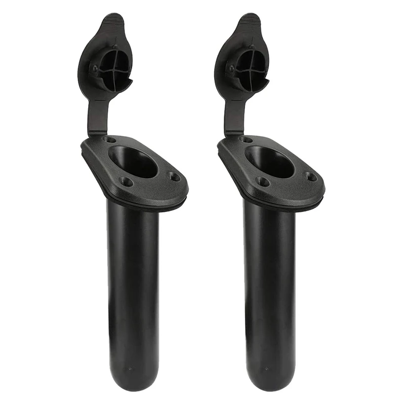 2 Pcs Kayak Deck Plastic Flush Mount Fishing Boat Rod Holders and Cap Cover Tackle Accessory Tool | Спорт и развлечения
