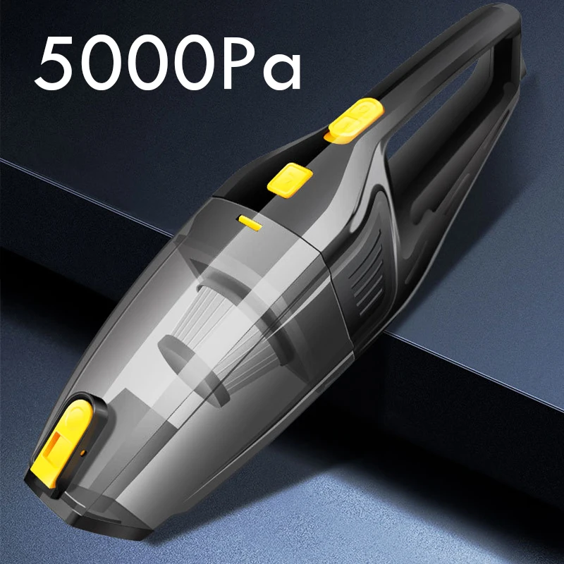 

5000pa Car Vacuum Cleaner DC 12V 120W Car Clean Tool Machine Vacuum Wet & Dry Use with 4.5m Power Cord Handheld Portable