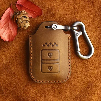 Cover chiave telecomando per Honda Fit HR-V Vezel Jazz Città Civic Accord Odyssey crosstour - KEYYOU Auto In Pelle Chiave A Distanza Fob Caso Della Copertura Del Supporto di Protezione
