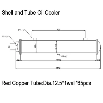 

CL Series Shell and Tube Oil Cooler, Fins Copper Tube Heat Exchanger, Coustomized Cooler