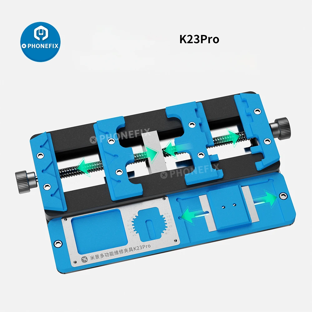 Mijing K23 Pro Multi-function PCB Fixture Platform Dual-axis Mainboard Soldering Holder CPU Chip Glue Remove Welding Repair Tool left handed drill bit