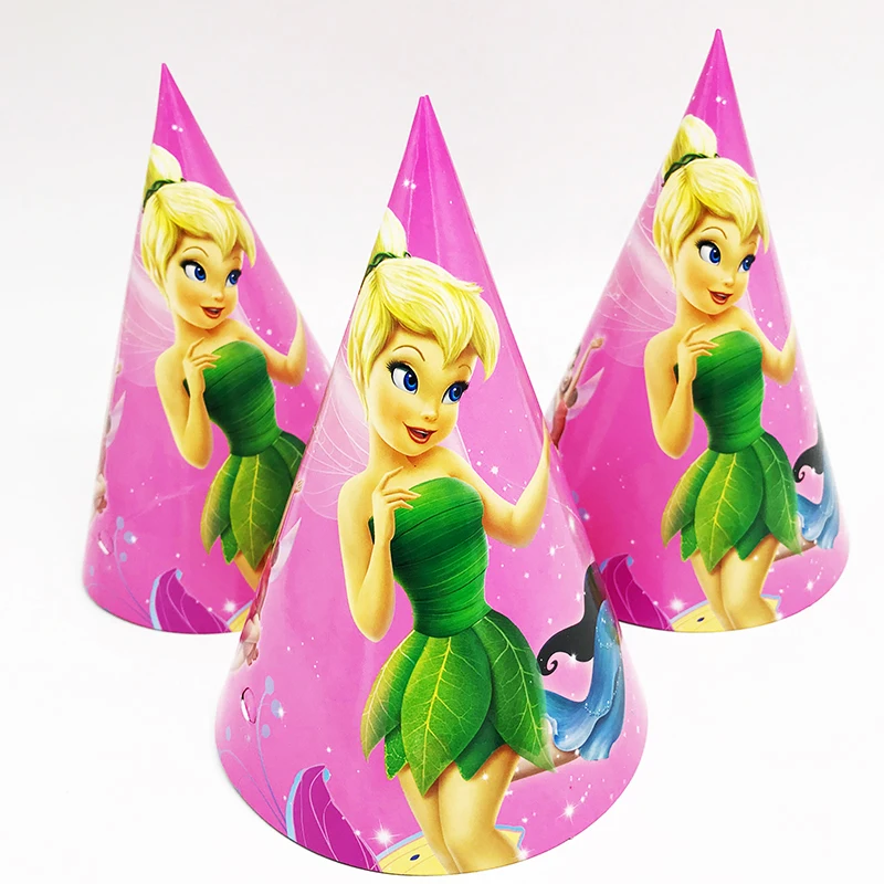 65 шт. TinkerBell одноразовая посуда TinkerBell тарелки чашки соломинки TinkerBell украшения для дня рождения