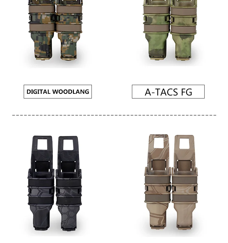 ActionUnion Тактический Подсумок пистолет Быстрый Mag M4 9 мм Molle Клип кобура камуфляж быстро тянет оболочки страйкбол охота стрельба