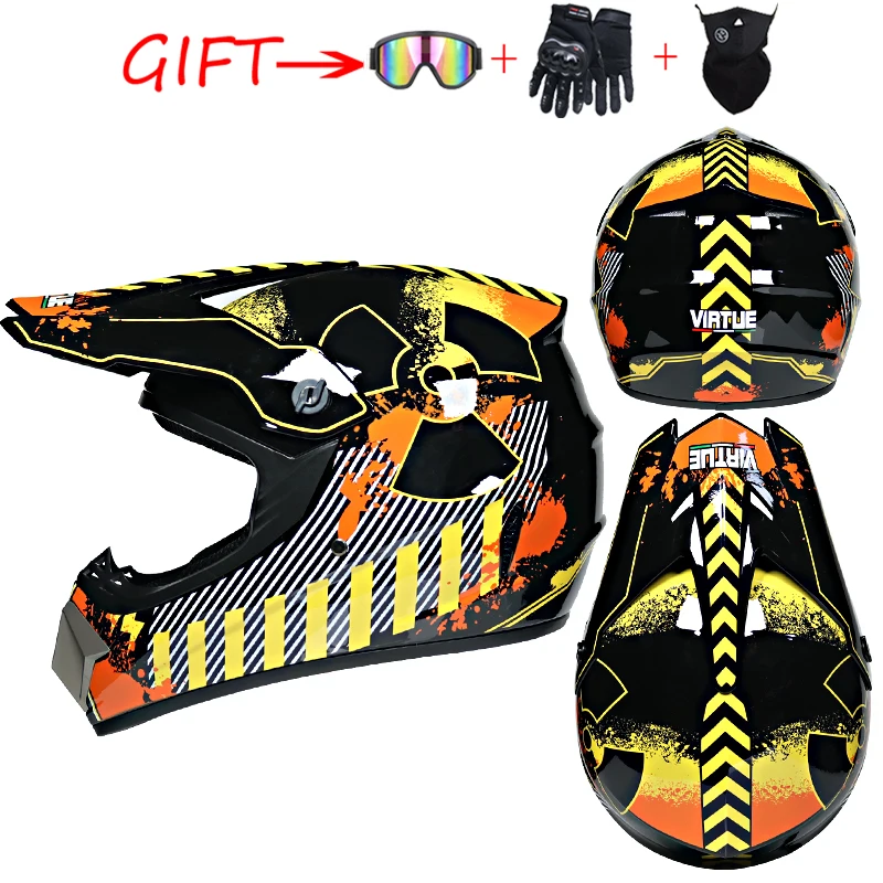Безопасность Мото Кросс-шлем для мотокросса велосипед для даунхилла capacete ATV кросс-шлем детский мотоцикл шлем - Цвет: 39