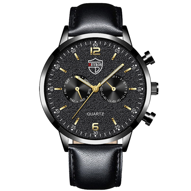 Mens Luxury Business Watchs Stainless Steel Quartz Wrist Watch Male Leather Watch Calendar Luminous Clock reloj hombre