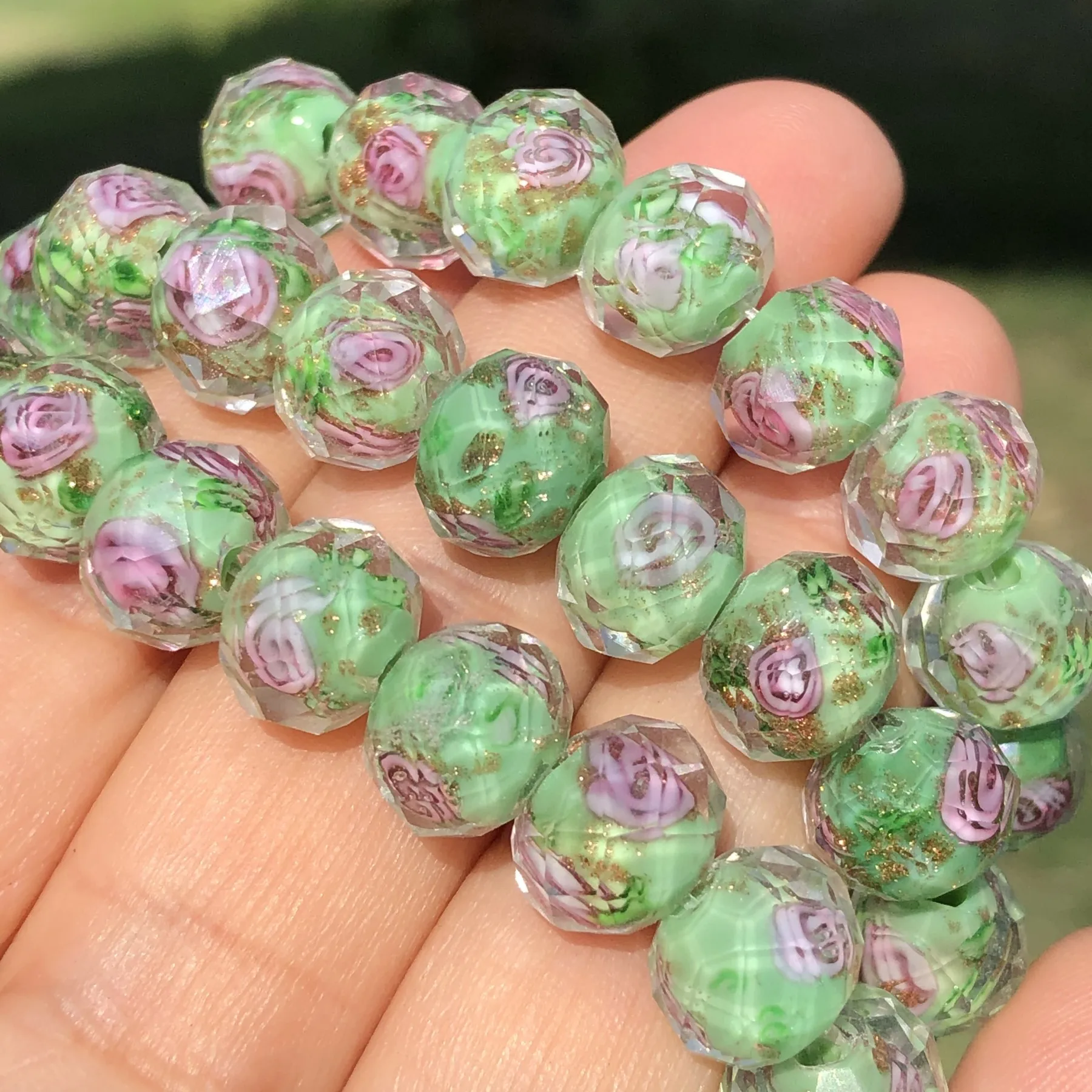 Kit De Cuentas Para Hacer Pulseras, Cuentas De Vidrio Mezcladas De Colores, Conjunto De Joyería DIY