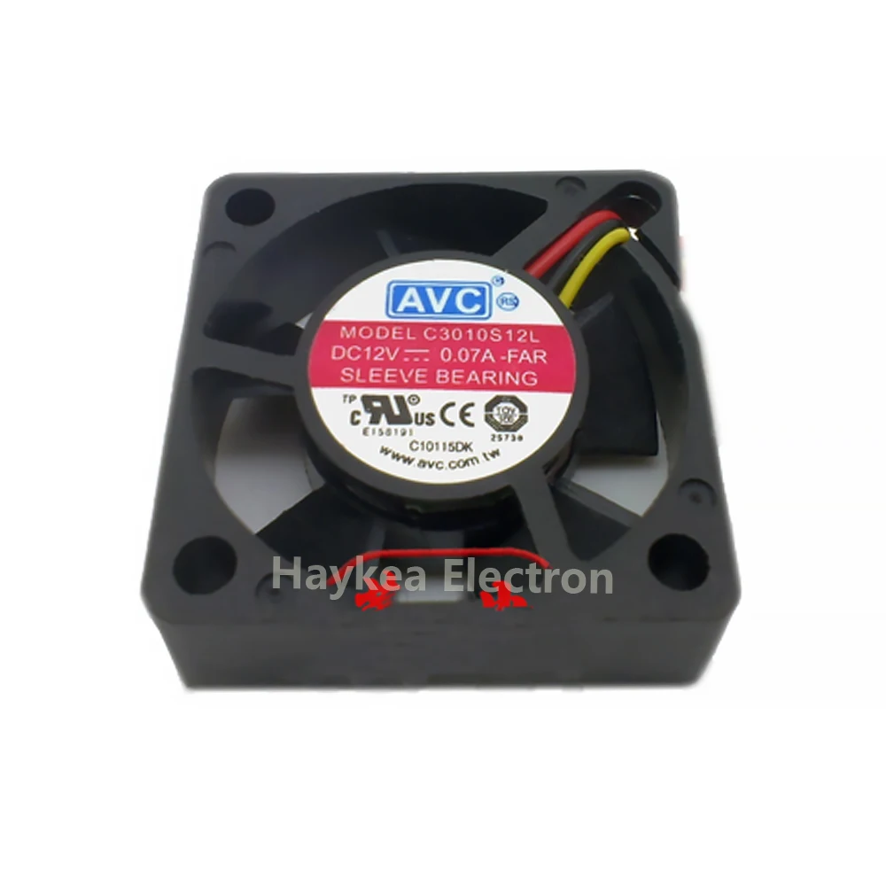 

Вентилятор охлаждения для жесткого диска AVC C3010S12L, 12 В, 0,07 А, 30x30x10 мм, 3010 дюйма, 3 см