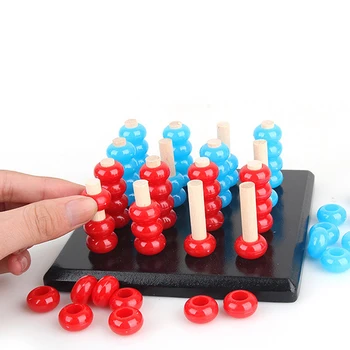 

New Children Chess Three-dimensional Development Wooden Chess Force Board Game Space Thinking Educational Toys For Children