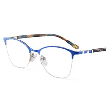 53-17-140 кошачьи женские очки прозрачная Оправа очков женские модные очки с пружинным шарниром прозрачные поддельные линзы женские