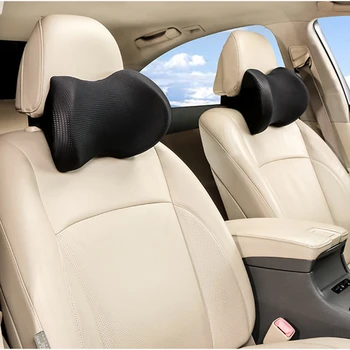 

Car Headrest Neck Pillow Auto Neck Support Pillow For Car Safety Pillow Headrest Memory Foam Ice Silk Car Accessories