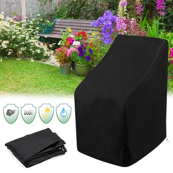 

Garden Yard Waterproof Snow Dust Wind Proof Furniture Cover Chair Cover Durable Water Resistance Outdoor Anti-UV Cover Protector