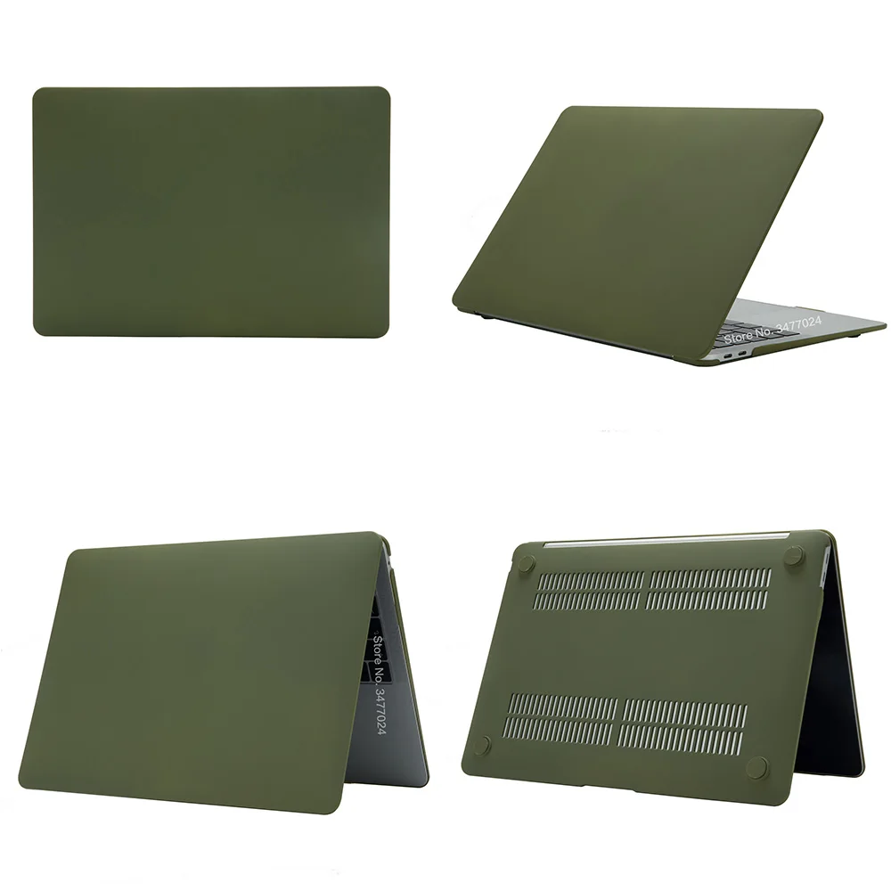 Green Ультра-крем для похудения серии чехол для ноутбука MacBook Pro retina Air 11 12 13 15, для Mac Air 13, New Pro 13,3 15 чехол - Цвет: Green
