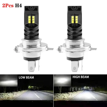 

2pcs 6000K 55W LED Car Headlight Fog Light Kit Waterproof White H4 LED Bulb Canbus Fog Light Lamp Bulbs Car Accessories