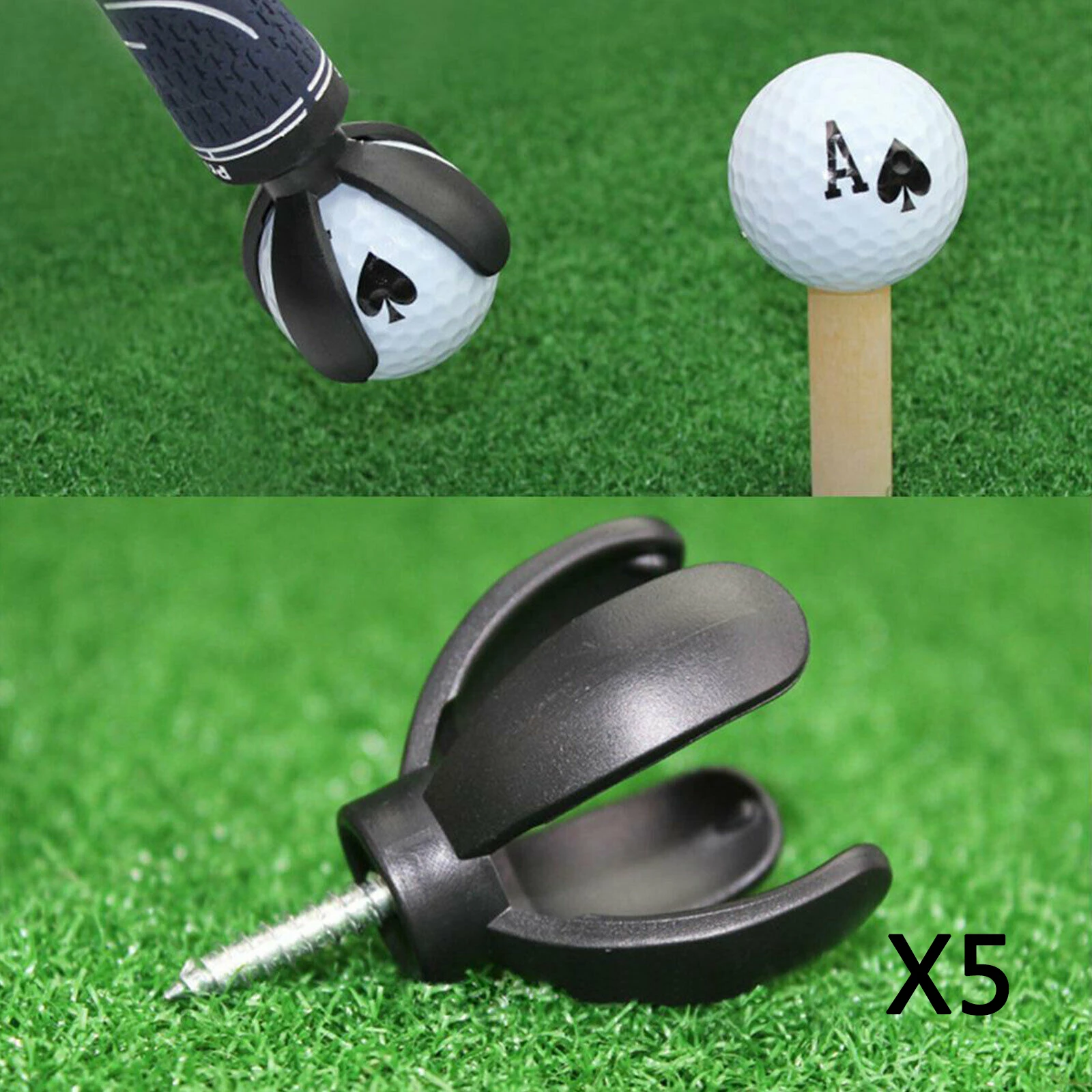 Golf Balls Picker Picking Tools 4-Prong Golf Ball Saver Grabber Picker Retriever