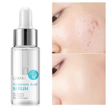 

15ml Hyaluronic Acid Face Serum Shrink Pore Whitening Moisturizing Face Cream Dry Skin Care