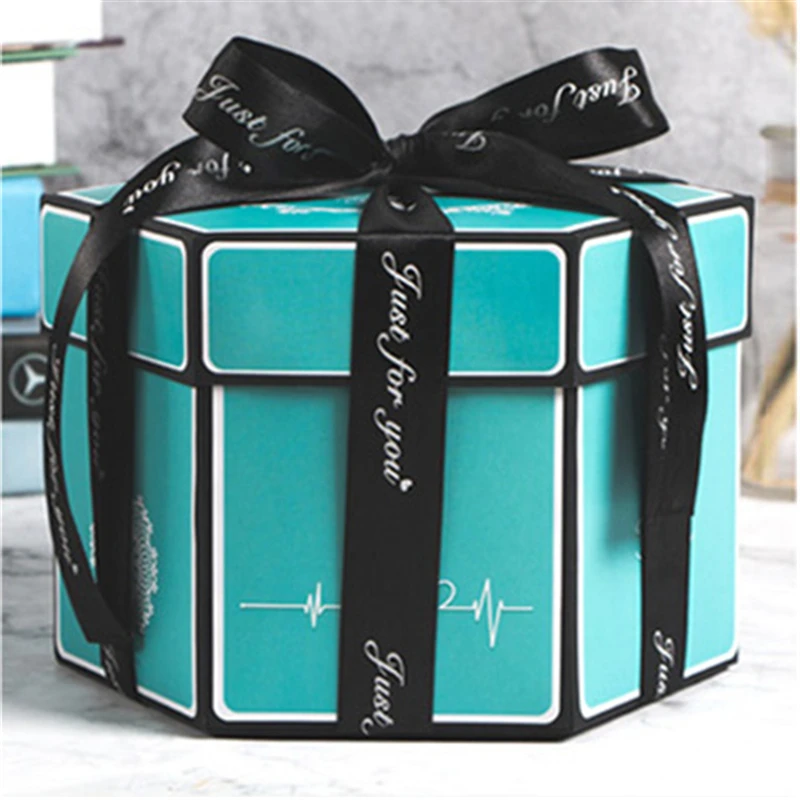 Рождество DIY сюрприз любовь Взрывная коробка подарок взрыв для юбилея скрапбукинга DIY Фотоальбом подарок на день рождения 15x15x15 см - Цвет: style 2