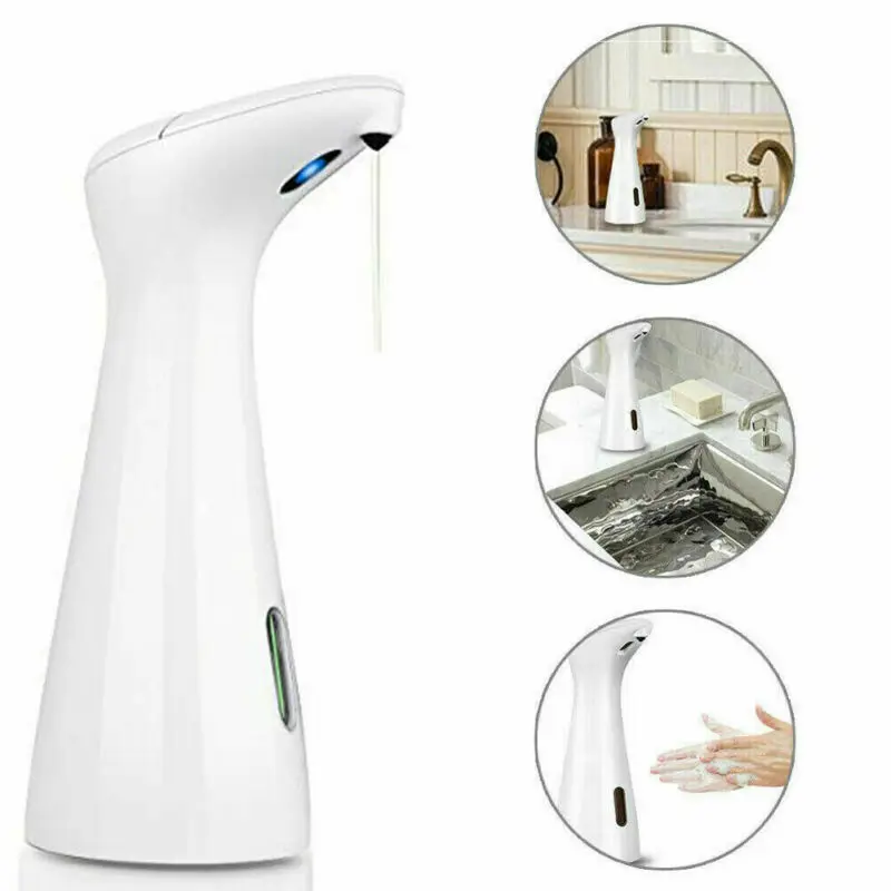 

2020 Kitchen Bathroom 200ml Automatic Liquid Soap Dispenser Smart Sensor Touchless ABS Electroplated Sanitizer Dispensador