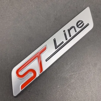 

3D Metal Car Sticker ST Line Emblem Badge Decals for Ford F-150 Focus X Vignale ST Line Mondeo Escape EcoBoost 245 330 Explorer
