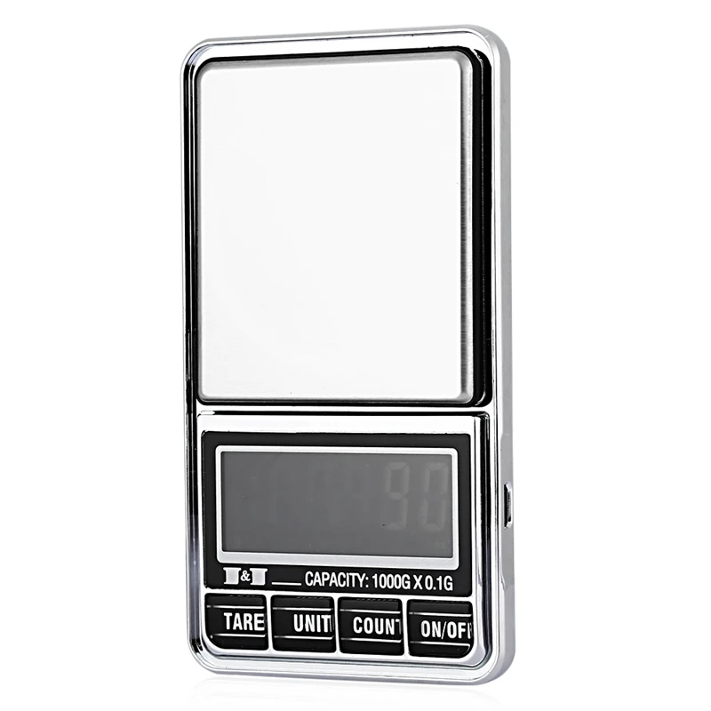 1000/0.1g DIGITAL ELECTRONIC POCKET JEWELLERY SCALES 10 milligram Micro-gm With Micro-charging interface