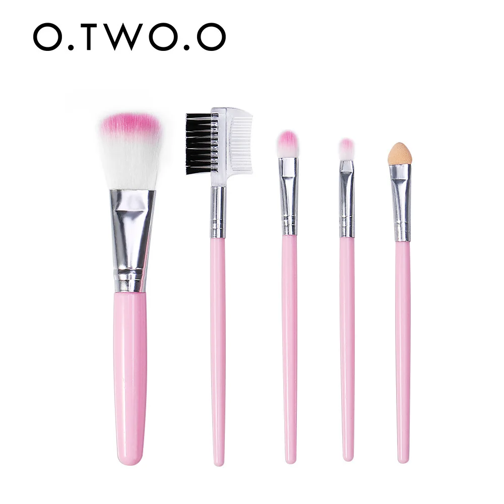 

O. Tw o.o 5 Pack Makeup Brush Set Blush Brush Eyeshadow Brush Eyelash Comb Beginners Makeup Tool