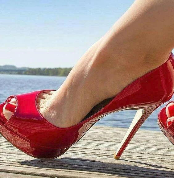 Red Glitter Sole Shoes High Heel Pumps Party Heels Prom Pumps