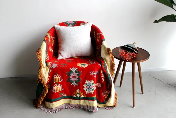 Manufacturers Direct Selling Foreign Trade Bohemian Cotton Blanket Sofa Cover Multi-functional Blanket Tapestry