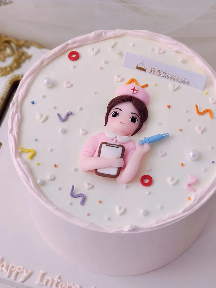 Joyeux Anniversaire Gateau Topper Infirmiere Medecin Design Decoration De Gateaux Pour Le Personnel Medical De Gateau De Fete D Anniversaire Decorations De Douche De Bebe Aliexpress