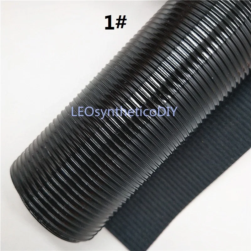 1PC 21X29CM Stripse Faux Leather Fabric, Synthetic Leather Fabric Sheets, PU Leather For Making Bows LEOsyntheticoDIY T303
